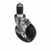 Picture of Medium Duty 1" Expanding Stem Caster With 3-1/2" Black Rubber Wheel With Brake