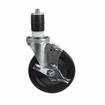 Picture of Medium Duty 1-5/8" Expanding Stem Caster With 3-1/2" Black Rubber Wheel With Brake
