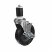 Picture of Medium Duty 1-5/8" Expanding Stem Caster With 5" Black Rubber Wheel With Brake