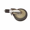 Picture of Medium Duty Stainless Steel 1" Expanding Stem Caster With 5" Gray Rubber Wheel