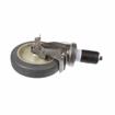 Picture of Medium Duty Stainless Steel 1" Expanding Stem Caster With 5" Gray Rubber Wheel With Brake