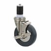 Picture of Medium Duty 1-5/8" Expanding Stem Caster With 5" Gray Rubber Wheel With Brake