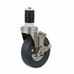 Picture of Medium Duty 1-5/8" Expanding Stem Caster With 5" Gray Rubber Wheel With Brake
