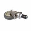 Picture of Medium Duty Stainless Steel 1-5/8" Expanding Stem Caster With 5" Gray Rubber Wheel With Brake