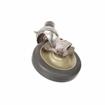 Picture of Medium Duty Stainless Steel 1-5/8" Expanding Stem Caster With 5" Gray Rubber Wheel With Brake
