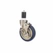 Picture of Medium Duty 1-5/8" Expanding Stem Caster With 5" Blue Polyurethane Wheel With Brake