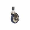 Picture of Medium Duty 1-5/8" Expanding Stem Caster With 5" Blue Polyurethane Wheel With Brake