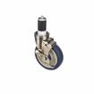 Picture of Medium Duty 1-5/8" Expanding Stem Caster With 5" Blue Polyurethane Wheel With Brake