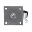 Picture of Medium Duty 3-1/2" x 3-1/2" Plate 1-5/8" OD Adjustable Caster Leg With 3" Black Polyolefin Wheel With Brake