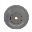 Picture of 7" OD x 7/8" H Gray Rubber Rolling Bumper With 1/2" OD Mounting Hole For Threaded Stem Casters