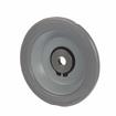 Picture of 7" OD x 7/8" H Gray Rubber Rolling Bumper With 1/2" OD Mounting Hole For Threaded Stem Casters