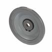 Picture of 7" OD x 7/8" H Gray Rubber Rolling Bumper With 1/2" OD Mounting Hole For Threaded Stem Casters