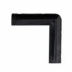 Picture of 3-1/2" L x 1" W x 7/8" H Black Rubber Corner Bumper With Square Ends