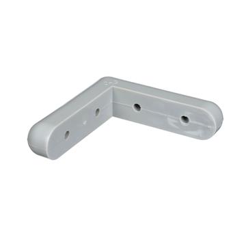 Picture of 4-1/16" L x 1" W x 7/8" H Gray PVC Corner Bumper With Rounded Ends