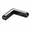 Picture of 4-1/16" L x 1" W x 7/8" H Black PVC Corner Bumper With Rounded Ends