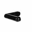 Picture of 4-1/16" L x 1" W x 7/8" H Black PVC Corner Bumper With Rounded Ends