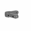 Picture of 4-3/8" L x 1-1/16" W x 1-1/4" H Gray PVC Corner Bumper With Rounded Ends And Corner