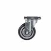 Picture of Medium Duty 2-3/8" x 3-5/8"  Plate Caster With 3" Blue Polyurethane Wheel