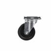 Picture of Medium Duty 2-3/8" x 3-5/8"  Plate Caster With 4" Black Polyolefin Wheel