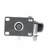 Picture of Medium Duty 2-3/8" x 3-5/8"  Plate Caster With 4" Blue Polyurethane Wheel With Brake