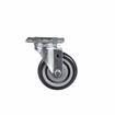 Picture of Medium Duty 2-3/8" x 3-5/8"  Plate Caster With 4" Blue Polyurethane Wheel