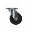 Picture of Medium Duty 2-3/8" x 3-5/8"  Plate Caster With 5" Black Rubber Wheel