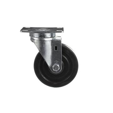 Picture of Medium Duty 2-3/8" x 3-5/8"  Plate Caster With 5" Black Rubber Wheel