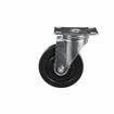 Picture of Medium Duty 2-3/8" x 3-5/8"  Plate Caster With 5" Black Rubber Wheel