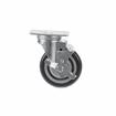 Picture of Medium Duty 2-3/8" x 3-5/8"  Plate Caster With 5" Blue Polyurethane Wheel With Brake