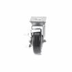 Picture of Medium Duty 2-3/8" x 3-5/8"  Plate Caster With 5" Blue Polyurethane Wheel With Brake