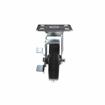 Picture of Medium Duty 4" x 4" Universal Plate Caster With 5" Black Rubber Wheel With Brake