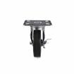 Picture of Medium Duty 4" x 4" Universal Plate Caster With 5" Black Rubber Wheel With Brake