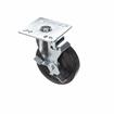 Picture of Medium Duty 4" x 4" Universal Plate Caster With 5" Black Rubber Wheel With Brake