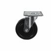 Picture of Medium Duty 4" x 4" Universal Plate Caster With 5" Black Rubber Wheel