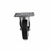 Picture of Medium Duty 4" x 4" Universal Plate Caster With 5" Black Rubber Wheel