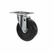 Picture of Medium Duty 4" x 4" Universal Plate Caster With 5" Black Rubber Wheel