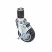 Picture of Medium Duty 1" Expanding Stem Caster With 4" Blue Polyurethane Wheel With Brake