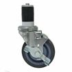 Picture of Medium Duty 1" Expanding Stem Caster With 4" Gray Polyurethane Wheel With Brake