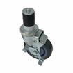 Picture of Medium Duty 1" Expanding Stem Caster With 4" Gray Polyurethane Wheel With Brake