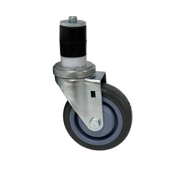 Picture of Medium Duty 1" Expanding Stem Caster With 4" Gray Polyurethane Wheel