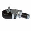 Picture of Medium Duty 1-1/2" Expanding Stem Caster With 3" Black Polyolefin Wheel With Brake