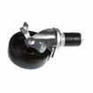 Picture of Medium Duty 1-1/2" Expanding Stem Caster With 3" Black Polyolefin Wheel With Brake