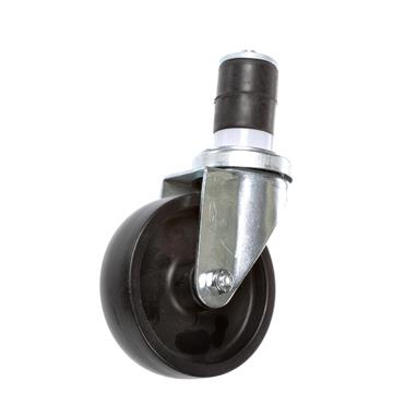 Picture of Medium Duty 1-1/2" Expanding Stem Caster With 4" Black Polyolefin Wheel