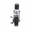Picture of Medium Duty 1-1/2" Expanding Stem Caster With 4" Black Rubber Wheel With Brake