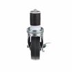 Picture of Medium Duty 1-5/8" Expanding Stem Caster With 3" Black Rubber Wheel With Brake