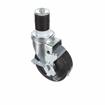 Picture of Medium Duty 1-5/8" Expanding Stem Caster With 3" Black Rubber Wheel With Brake