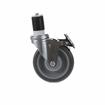 Picture of Medium Duty 1-5/8" Expanding Stem Caster With 5" Blue Polyurethane Wheel With Top Brake