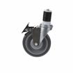 Picture of Medium Duty 1-5/8" Expanding Stem Caster With 5" Blue Polyurethane Wheel With Top Brake