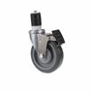 Picture of Medium Duty 1-5/8" Expanding Stem Caster With 5" Blue Polyurethane Wheel With Top Brake