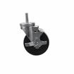 Picture of Medium Duty 1/2-13 x 1-1/2" Threaded Stem Caster With 3" Black Polyolefin Wheel With Brake
